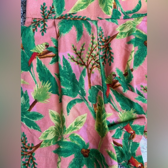 Monteau NWT Linen Blend Tropical Pattern Shorts size small - Picture 7 of 7